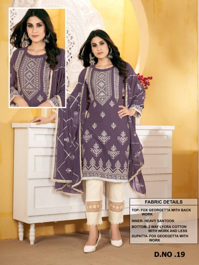 AARSH 019 Fancy Wholesale Georgette Pakistani Salwar Suit Catalog